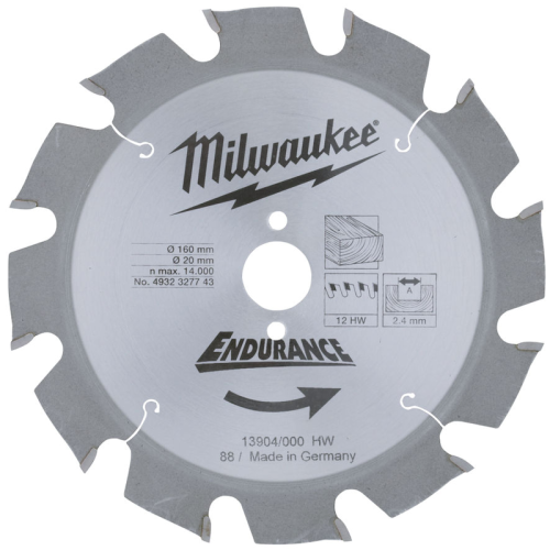 SAEKETAS 160X20x2,4MM Z12, MILWAUKEE