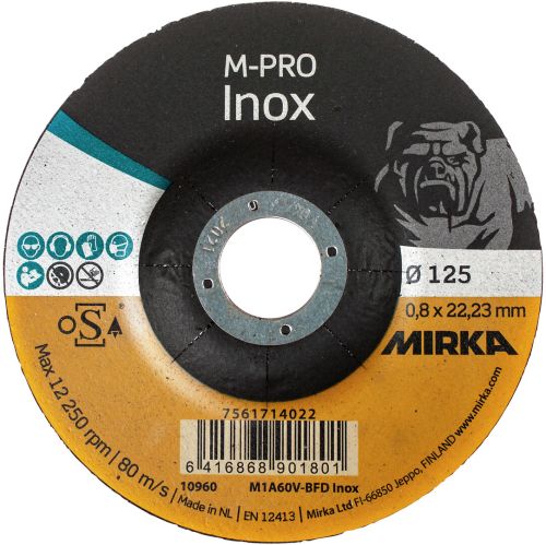 LÕIKEKETAS M-PRO INOX 125X0,8X22,2MM, MIRKA