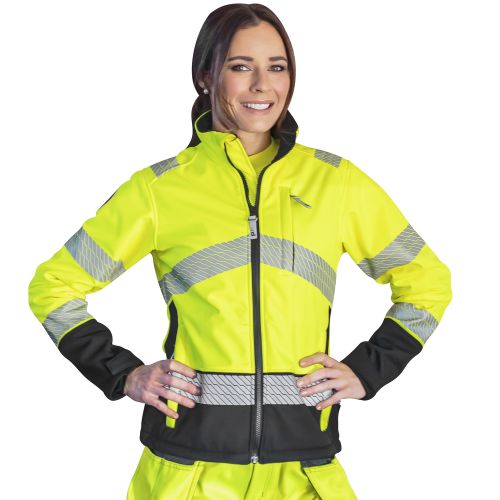 NAISTE SOFTSHELL JOPE DANICA KOLLANE/MUST/HELKUR XS, PATRON