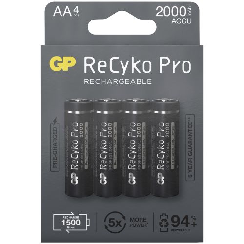 Aku 1,2v aa 2000mah recyko pro 4tk