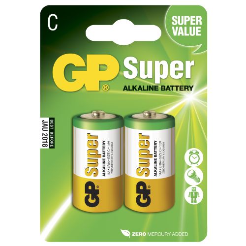 Patarei 1,5V C/LR14 Super Alkaline 2tk