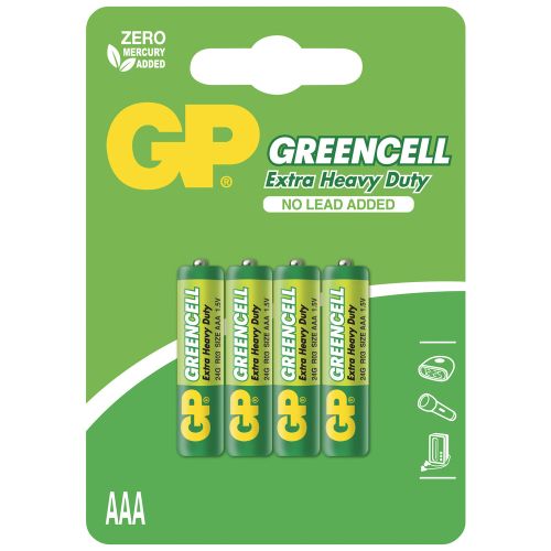 Patarei 1,5V AAA/R03 Greencell 4tk