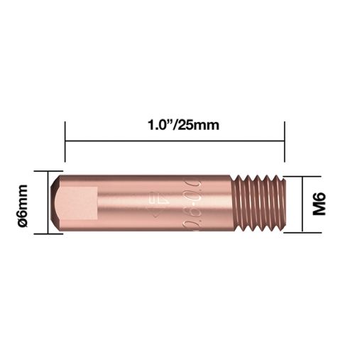 Keevitusdüüs .035"/0.9mm m6 ECU 10tk