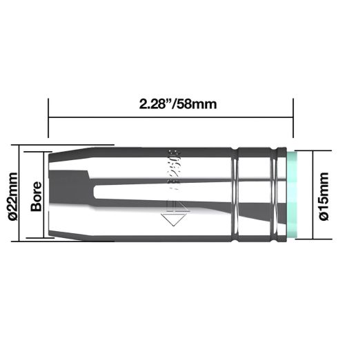 Silindriline düüs 18mm 2tk