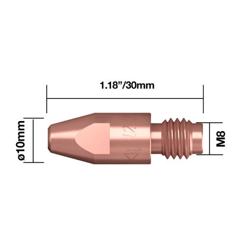 Vooluotsik .040"/1.0mm m8 ec 10tk