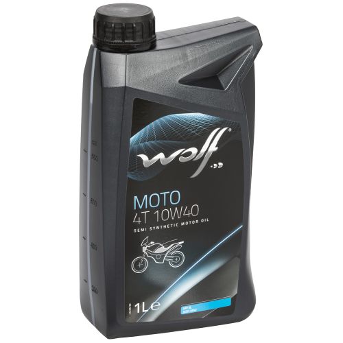 POOLSÜNTEETILINE MOOTORIÕLI MOTO 4T 10W40 1L, WOLF