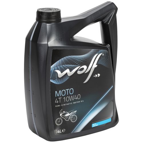 POOLSÜNTEETILINE MOOTORIÕLI MOTO 4T 10W40 4L, WOLF