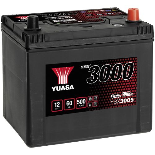 AKU 12V 60AH 500A -+ 232X173X225MM, YUASA