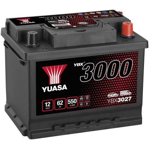 AKU 12V 62AH 550A -+ 243X175X190MM, YUASA