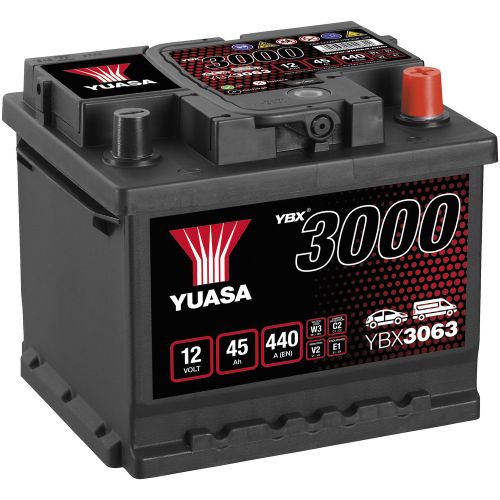 AKU 12V 45AH 440A -+ 207X175X175MM, YUASA