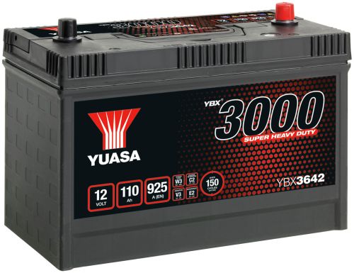 AKU 12V 110AH 925A -+ 329X173X240MM SUPER HEAVY DUTY, YUASA