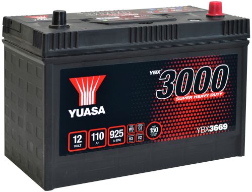 AKU 12V 110AH 925A -+ 329X173X240MM SUPER HEAVY DUTY, YUASA