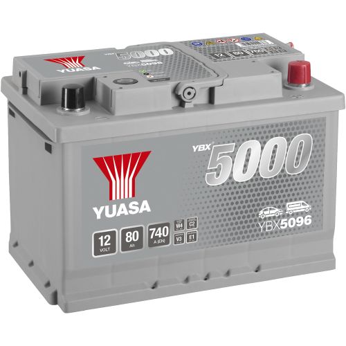 AKU 12V 80AH 740A -+ 278X175X190MM, YUASA